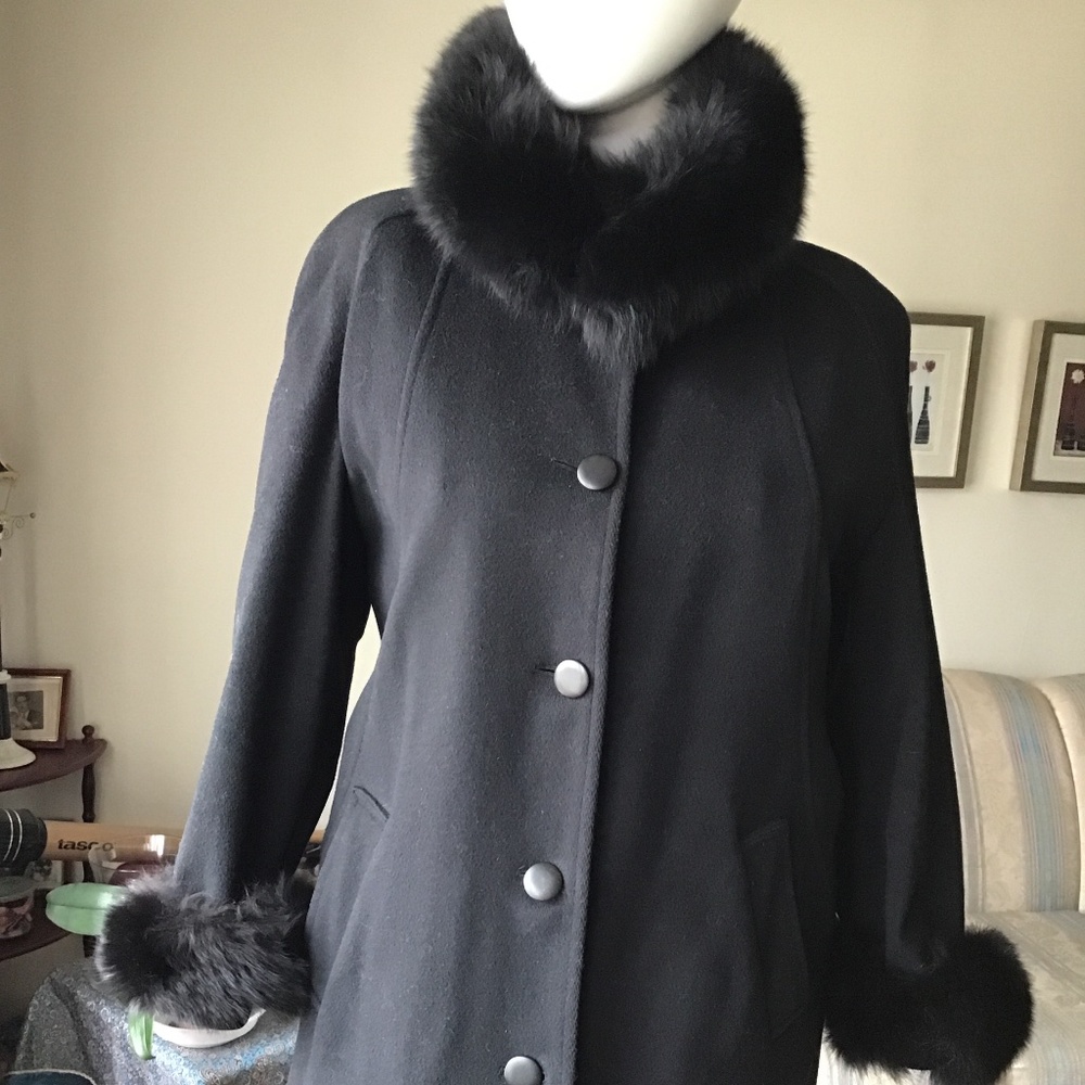 London Fog %100 wool long coat
